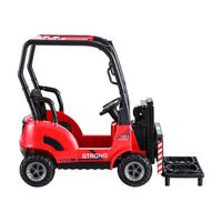 Thumbnail for Rigo Kids Electric Ride On Car Forklift Loader Toys Cars Horn Remote 12V Red