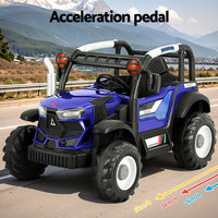 Thumbnail for Rigo Kids Electric Ride On Car Off Road Jeep Remote 12V Blue