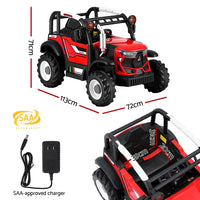 Thumbnail for Rigo Kids Electric Ride On Car Off Road Jeep Remote 12V Red