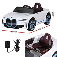 Thumbnail for Kids Ride On Car BMW Licensed I4 Sports Remote Control Electric Toys 12V White