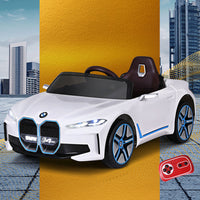 Thumbnail for Kids Ride On Car BMW Licensed I4 Sports Remote Control Electric Toys 12V White