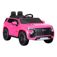 Thumbnail for Kids Ride On Car Licensed Chevrolet Tahoe Electric Toys Horn Remote 12V Pink