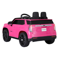 Thumbnail for Kids Ride On Car Licensed Chevrolet Tahoe Electric Toys Horn Remote 12V Pink