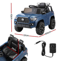 Thumbnail for Kids Electric Ride On Car Toyota Tacoma Off Road Jeep Toy Cars Remote 12V Blue