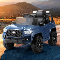 Thumbnail for Kids Electric Ride On Car Toyota Tacoma Off Road Jeep Toy Cars Remote 12V Blue