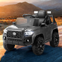 Thumbnail for Kids Electric Ride On Car Toyota Tacoma Off Road Jeep Toy Cars Remote 12V Grey