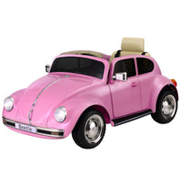 Thumbnail for Kids Ride On Car Licensed Volkswagen Beetle Electric Toys Horn Remote 6V Pink