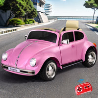 Thumbnail for Kids Ride On Car Licensed Volkswagen Beetle Electric Toys Horn Remote 6V Pink