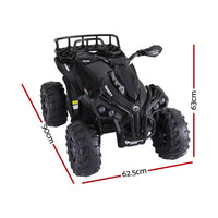 Thumbnail for Rigo Kids Ride On Car ATV Quad Motorbike Storage Rack Electric Toys 12V Black