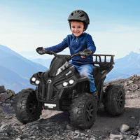 Thumbnail for Rigo Kids Ride On Car ATV Quad Motorbike Storage Rack Electric Toys 12V Black