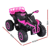 Thumbnail for Rigo Kids Ride On Car ATV Quad Motorbike Storage Rack Electric Toys 12V Pink