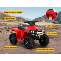 Thumbnail for Rigo Kids Ride On ATV Quad Motorbike Car 4 Wheeler Electric Toys Battery Red