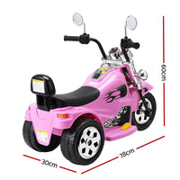 Thumbnail for Rigo Kids Ride On Car Motorcycle Motorbike Electric Toys Horn Music 6V Pink