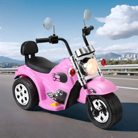 Thumbnail for Rigo Kids Ride On Car Motorcycle Motorbike Electric Toys Horn Music 6V Pink