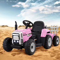 Thumbnail for Rigo Kids Electric Ride On Car Tractor Toy Cars 12V Pink