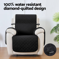 Thumbnail for Artiss Recliner Chair Cover 100% Water Resistant Black