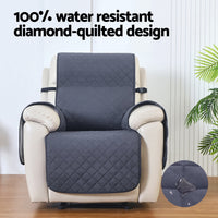 Thumbnail for Artiss Recliner Chair Cover 100% Water Resistant Grey