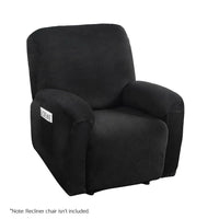 Thumbnail for Artiss Recliner Chair Covers 1 Seater Velvet Black