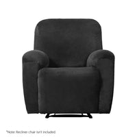 Thumbnail for Artiss Recliner Chair Covers 1 Seater Velvet Black