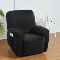 Thumbnail for Artiss Recliner Chair Covers 1 Seater Velvet Black