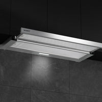 Thumbnail for Devanti 900mm Range Hood 90cm Slide out Rangehood Stainless Steel