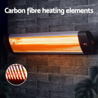 Thumbnail for Devanti Electric Strip Heater Radiant Heaters 3000W