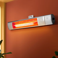 Thumbnail for Devanti Electric Strip Heater Infrared Radiant Heaters 2000W