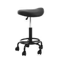 Thumbnail for Artiss Salon Stool Saddle Swivel Chair