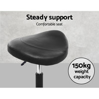 Thumbnail for Artiss Salon Stool Saddle Swivel Chair