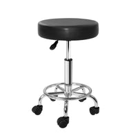 Thumbnail for Artiss Salon Stool Round Swivel Chair Black