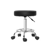 Thumbnail for Artiss Salon Stool Round Swivel Chair Black