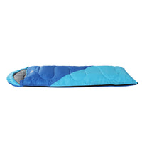 Thumbnail for Weisshorn Sleeping Bag Kids Single 172cm Thermal Camping Hiking Blue