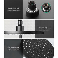 Thumbnail for Cefito 9'' Rain Shower Head Set Handheld Round High Pressure Mixer Tap Black