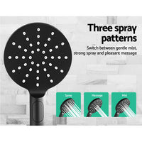 Thumbnail for Cefito 9'' Rain Shower Head Set Handheld Round High Pressure Mixer Tap Black