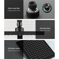 Thumbnail for Cefito 8'' Rain Shower Head Set Handheld Round High Pressure Mixer Tap Black