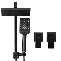 Thumbnail for Cefito 8'' Rain Shower Head Set Handheld Round High Pressure Twins Tap Black