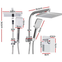 Thumbnail for Cefito 8'' Rain Shower Head Set Handheld Round High Pressure Mixer Tap Chrome