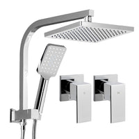 Thumbnail for Cefito 8'' Rain Shower Head Set Handheld Round High Pressure wins Tap Chrome