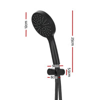 Thumbnail for Handheld Shower Head Holder 4.7'' High Pressure Black