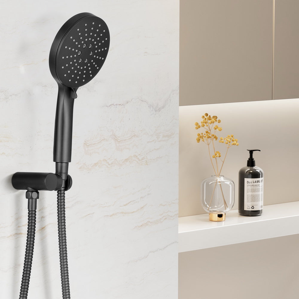 Handheld Shower Head Holder 4.7'' High Pressure Black