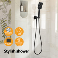 Thumbnail for Handheld Shower Head Holder 3.1'' High Pressure Black