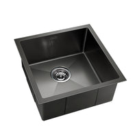 Thumbnail for Cefito Kitchen Sink 51X45CM Stainless Steel Basin Single Bowl Laundry Black