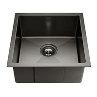 Thumbnail for Cefito Kitchen Sink 51X45CM Stainless Steel Basin Single Bowl Laundry Black