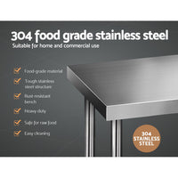 Thumbnail for Cefito 1219x610mm Stainless Steel Kitchen Bench 304