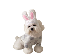 Thumbnail for Rabbit Print Dog Sweater - Grey-0