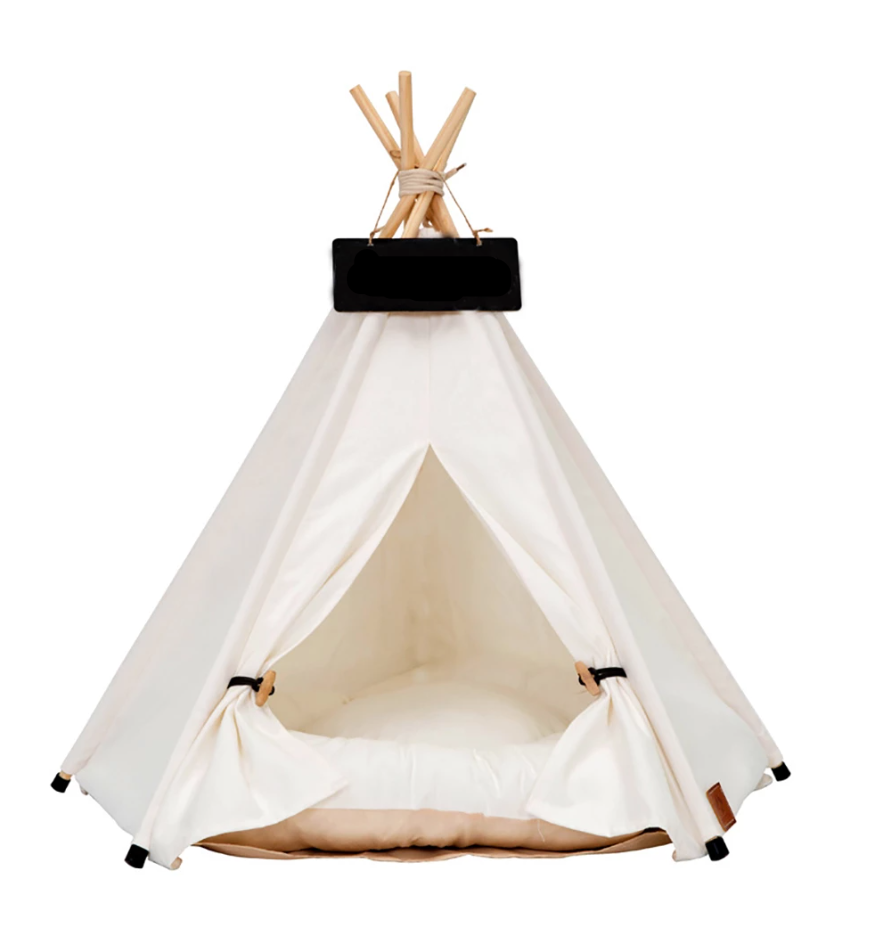 White Teepee With Cushion-0