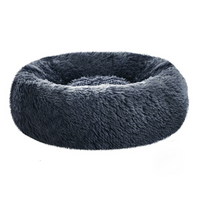 Thumbnail for Soothing Calming Donut Pet Bed in Dark Grey-3