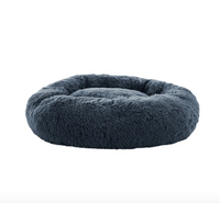 Thumbnail for Soothing Calming Donut Pet Bed in Dark Grey-4