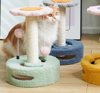 Thumbnail for Sunflower Cat Scratcher with Play Toy-3