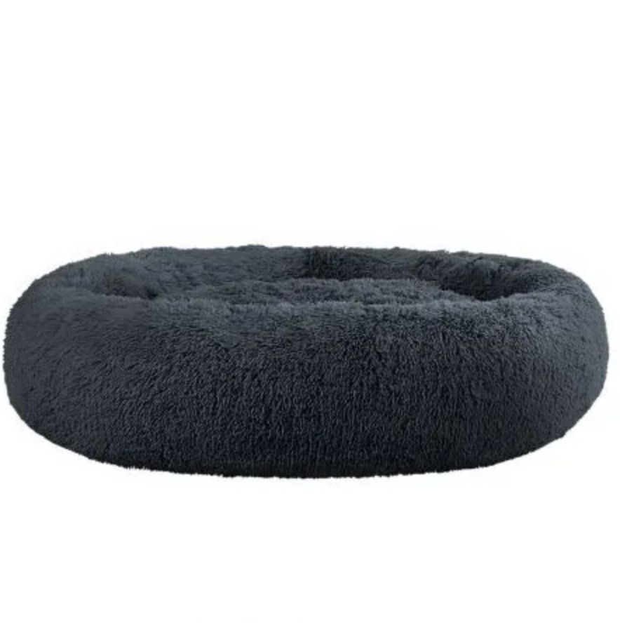 Soothing Calming Donut Pet Bed in Dark Grey-5